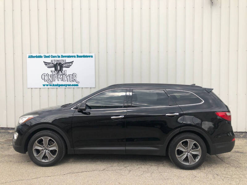 Used 2013 Hyundai Santa Fe GLS with VIN KM8SNDHF9DU013818 for sale in Beardstown, IL