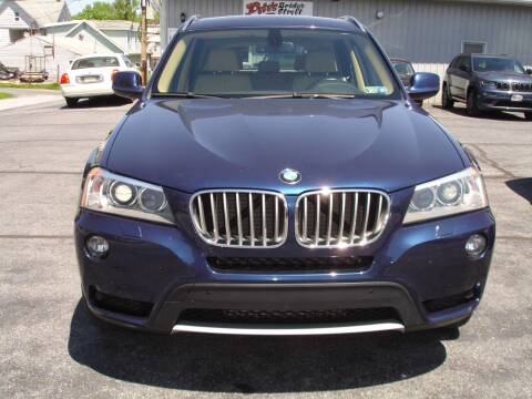 2011 BMW X3 for sale at Pete's Bridge Street Motors in New Cumberland PA