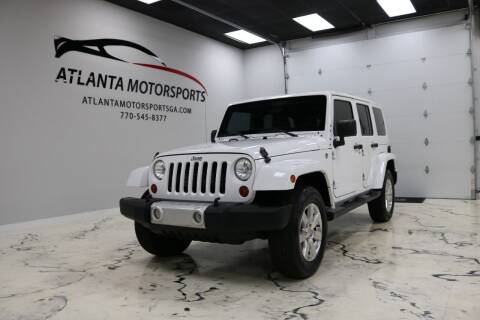 2012 Jeep Wrangler Unlimited for sale at Atlanta Motorsports in Roswell GA