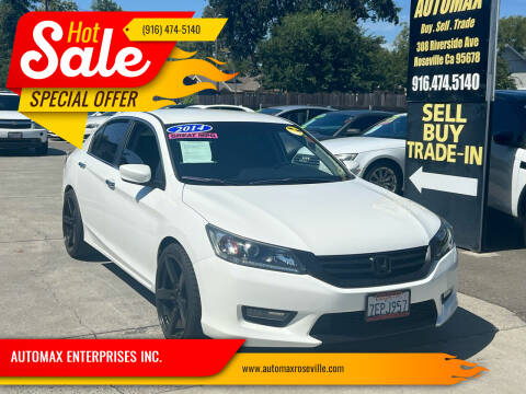 2014 Honda Accord for sale at AUTOMAX ENTERPRISES INC. in Roseville CA