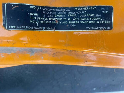 1981 Volkswagen Vanagon