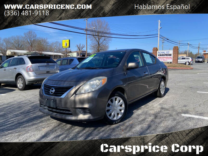 2013 Nissan Versa for sale at Carsprice Corp in Thomasville NC