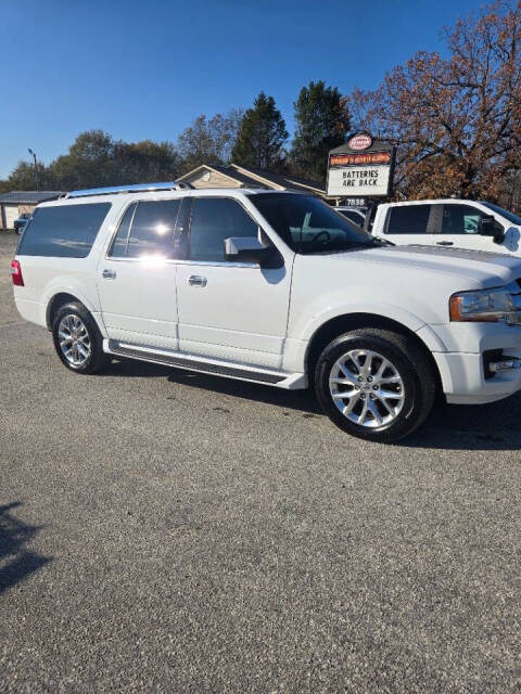 2016 Ford Expedition EL for sale at SHAW's USED CARS in Starr, SC