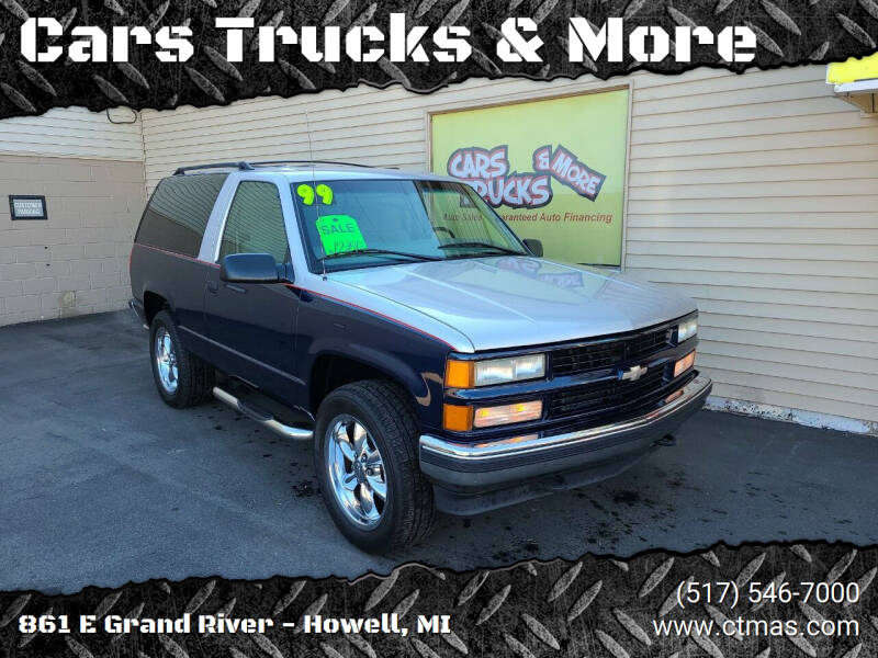 1999 Chevrolet Tahoe for sale at Cars Trucks & More in Howell MI