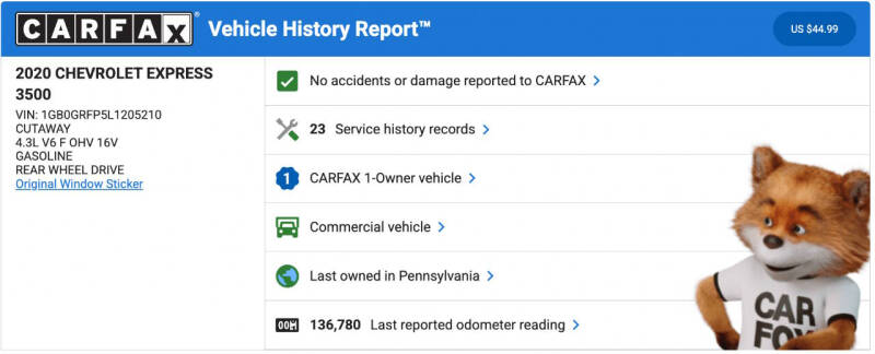 2020 Chevrolet Express 3500