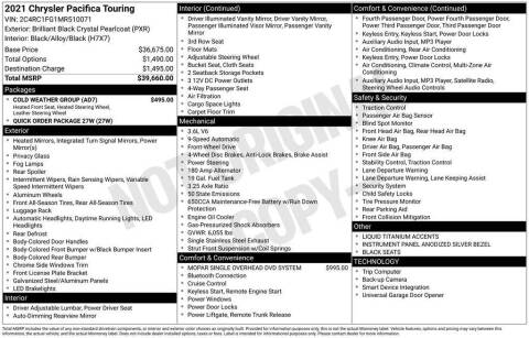 2021 Chrysler Pacifica Touring