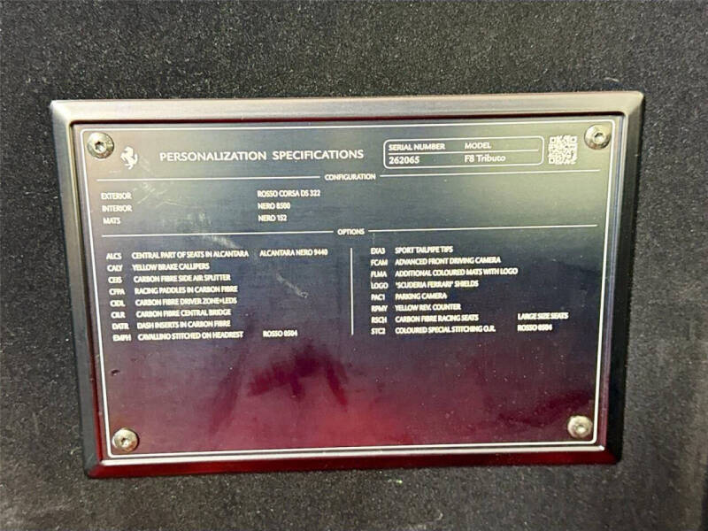 2021 Ferrari F8 Tributo