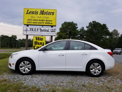 2014 Chevrolet Cruze for sale at Lewis Motors LLC in Deridder LA