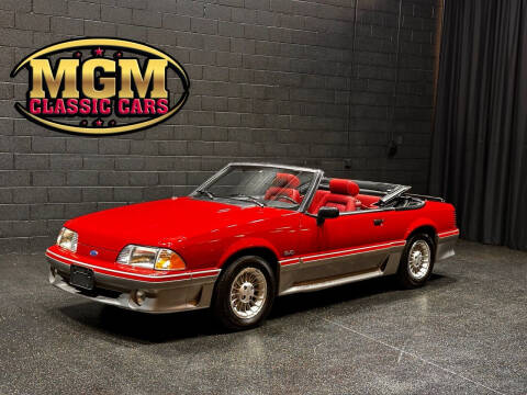 1988 Ford Mustang for sale at MGM CLASSIC CARS in Addison IL