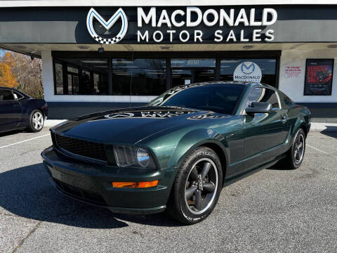 2008 Ford Mustang for sale at MacDonald Motor Sales in High Point NC