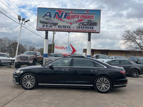 2019 Audi A8 L for sale at ANF AUTO FINANCE in Houston TX