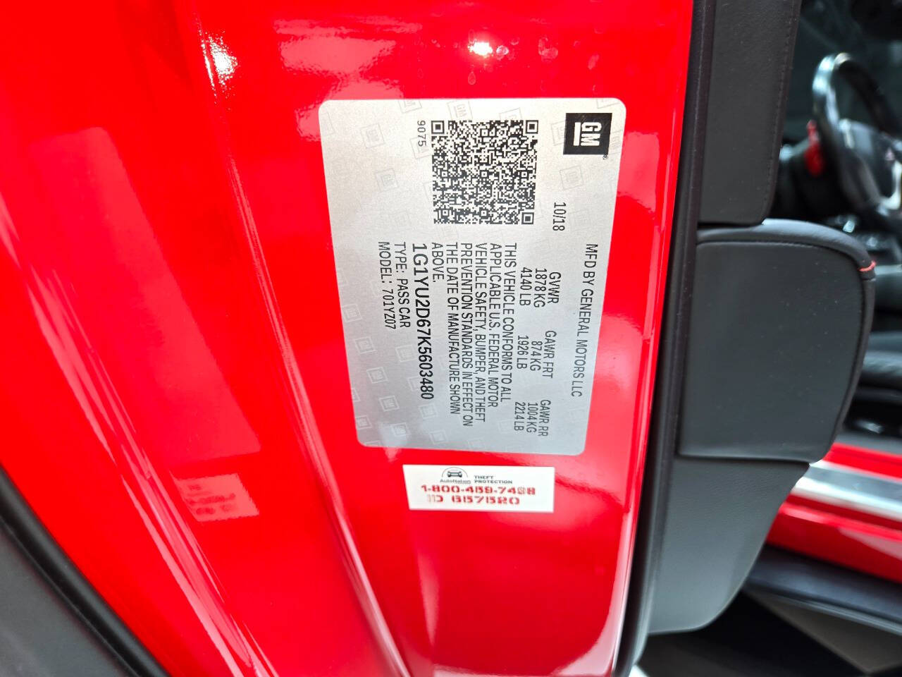 2019 Chevrolet Corvette 66
