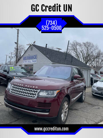 2016 Land Rover Range Rover for sale at GC Credit UN in Garden City MI