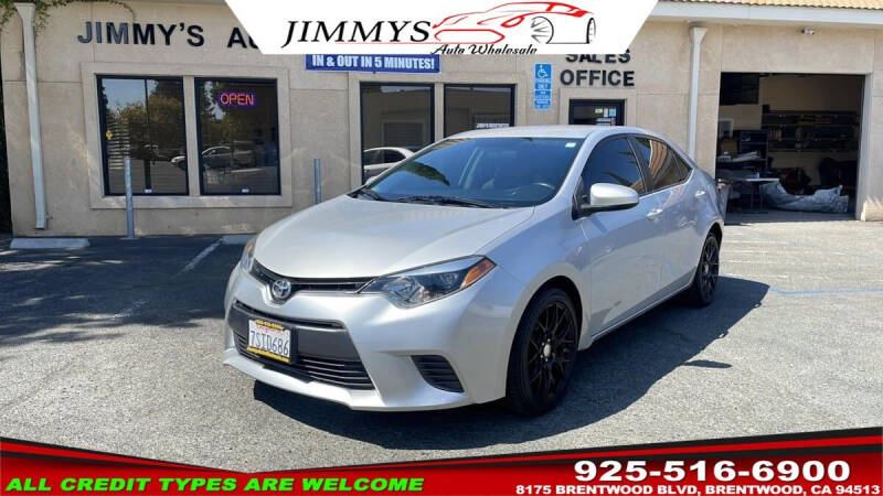 2016 Toyota Corolla for sale at JIMMY'S AUTO WHOLESALE in Brentwood CA