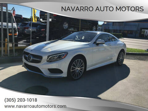 2016 Mercedes-Benz S-Class for sale at Navarro Auto Motors in Hialeah FL