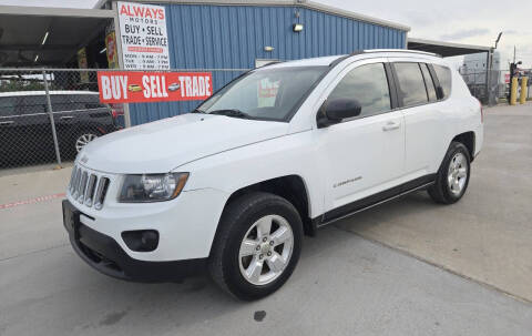 2014 Jeep Compass for sale at ALWAYS MOTORS in Spring TX