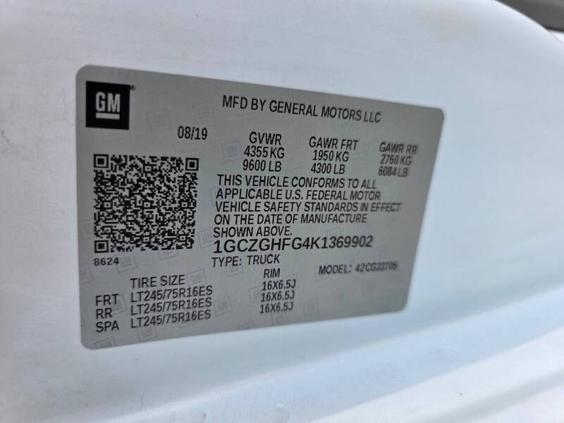 2019 Chevrolet Express 3500