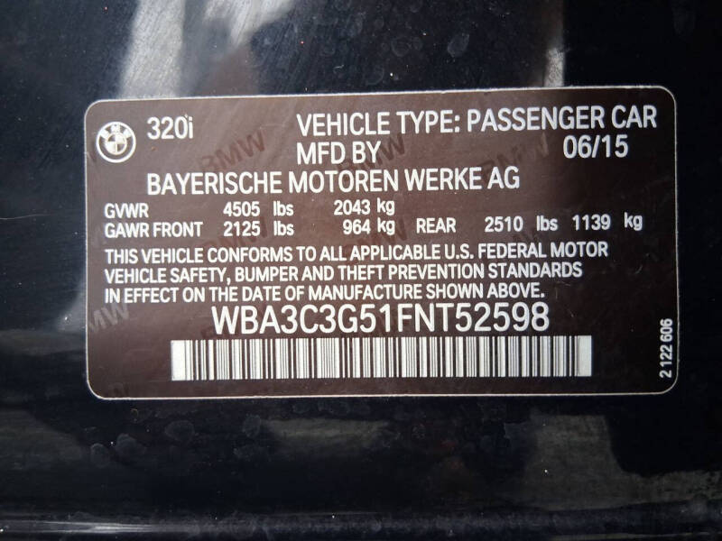 2015 BMW 3 Series 320i xDrive