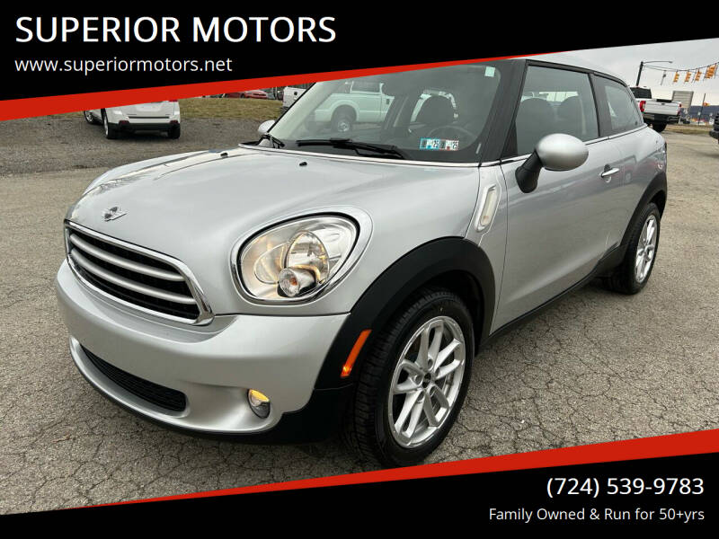 2015 MINI Paceman for sale at SUPERIOR MOTORS in Latrobe PA