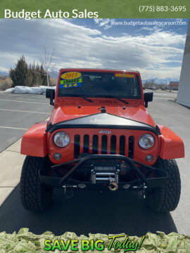 2015 Jeep Wrangler for sale at Budget Auto Sales in Carson City NV