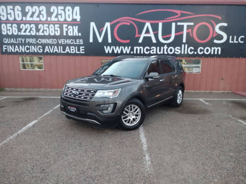 2016 Ford Explorer for sale at MC Autos LLC in Pharr TX