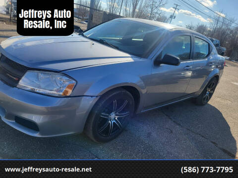2013 Dodge Avenger for sale at Jeffreys Auto Resale, Inc in Clinton Township MI