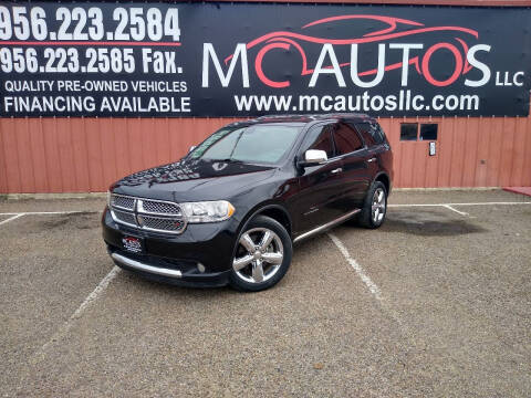 2013 Dodge Durango for sale at MC Autos LLC in Pharr TX