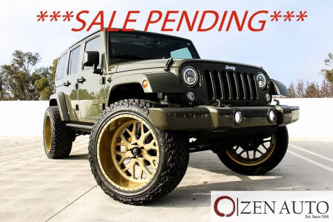 2015 Jeep Wrangler Unlimited for sale at Zen Auto Sales in Sacramento CA