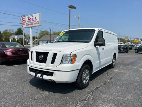 2016 Nissan NV for sale at M & J Auto Sales in Attleboro MA