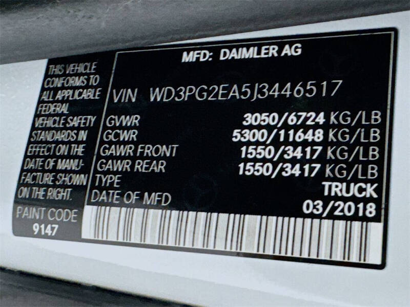 2018 Mercedes-Benz Metris Cargo