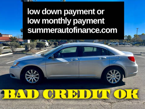 2011 Chrysler 200 for sale at SUMMER AUTO FINANCE in Costa Mesa CA