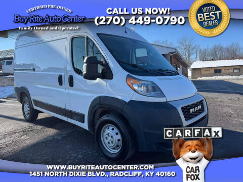 2019 RAM ProMaster for sale at Buy Rite Auto Center in Radcliff KY