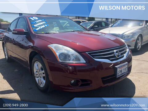 2010 Nissan Altima for sale at WILSON MOTORS in Stockton CA