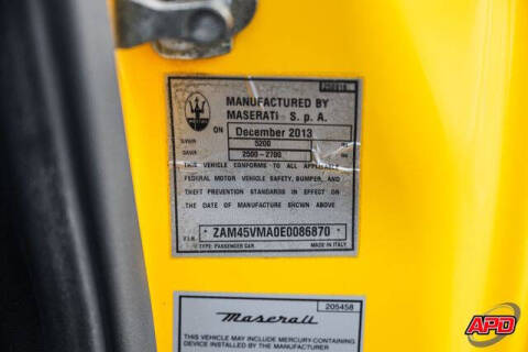 2014 Maserati GranTurismo Sport