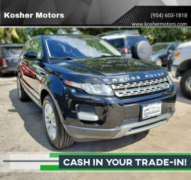 2015 Land Rover Range Rover Evoque for sale at Kosher Motors in Hollywood FL