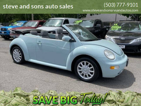 2004 Volkswagen New Beetle Convertible for sale at steve and sons auto sales in Happy Valley OR