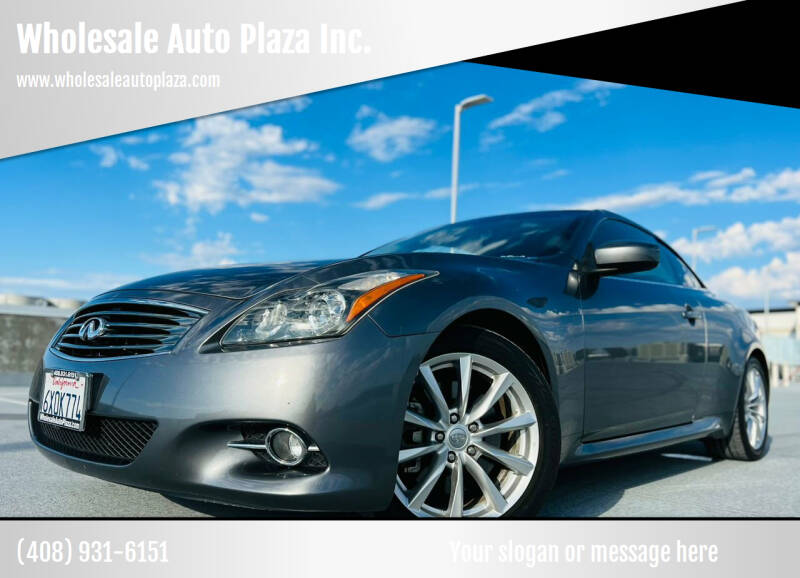 2012 Infiniti G37 Convertible for sale at Wholesale Auto Plaza Inc. in San Jose CA
