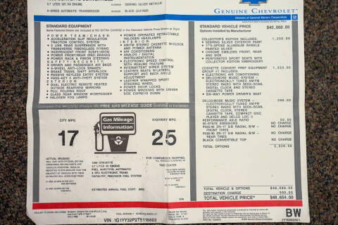 1996 Chevrolet Corvette