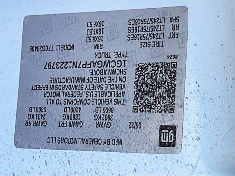 2022 Chevrolet Express 2500