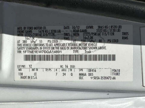 2013 Ford E-Series E-150