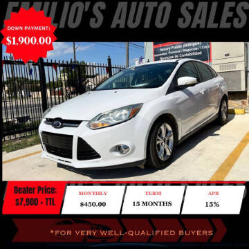 2013 Ford Focus for sale at Emilio's Auto Sales in San Antonio TX