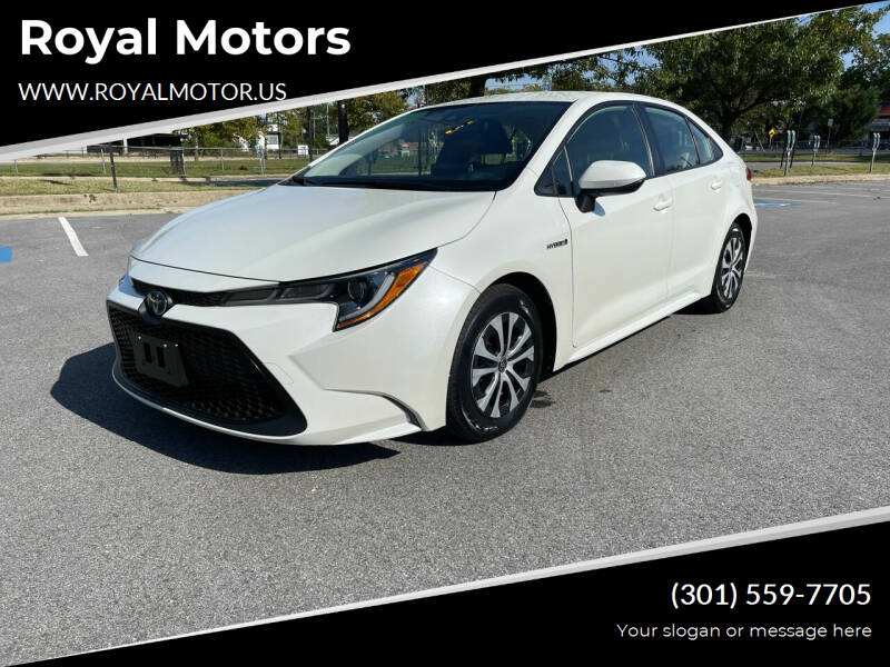 2020 Toyota Corolla Hybrid for sale at Royal Motors in Hyattsville MD