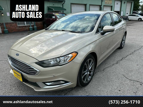 2017 Ford Fusion Hybrid for sale at ASHLAND AUTO SALES in Columbia MO