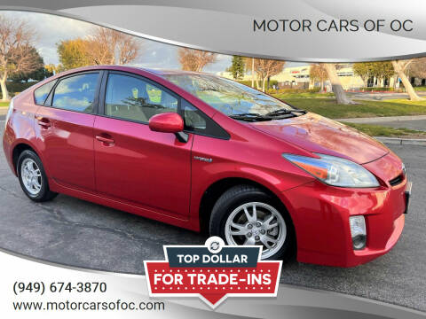 2010 Toyota Prius for sale at Motor Cars of OC in Costa Mesa CA