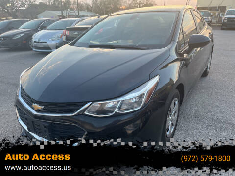 2018 Chevrolet Cruze for sale at Auto Access in Irving TX