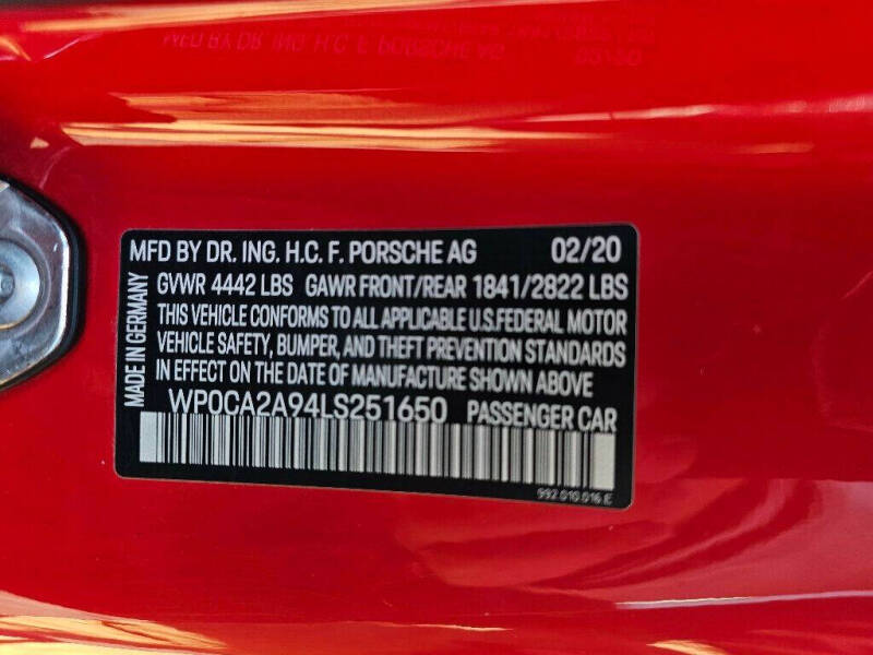 2020 Porsche 911