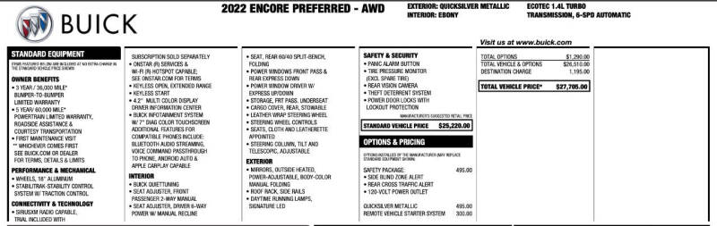 2022 Buick Encore Preferred