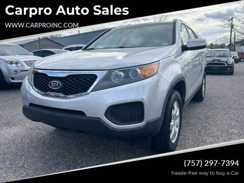 2011 Kia Sorento for sale at Carpro Auto Sales in Chesapeake VA