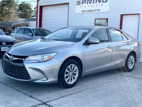 2016 Toyota Camry for sale at Spring Motors in Spring TX