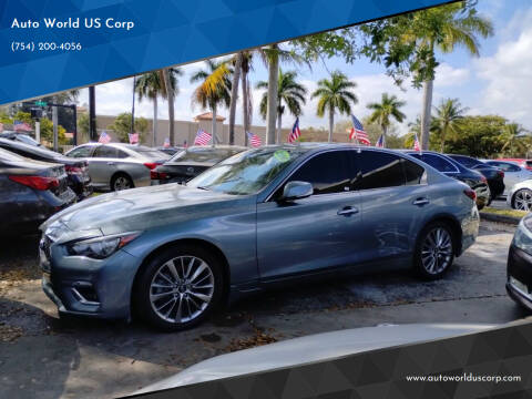 2018 Infiniti Q50 for sale at Auto World US Corp in Plantation FL